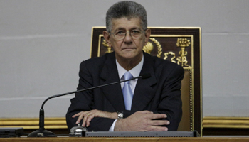 Henry Ramos Allup, president of the National Assembly, in Caracas (Reuters/Marco Bello)