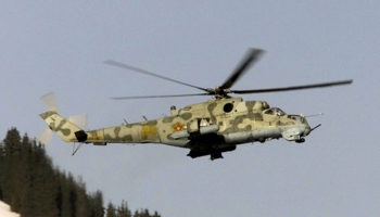 An Mi-24 military helicopter (Reuters/Shamil Zhumatov SZH/CVI)