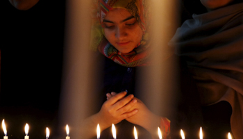 Vigil for the victims of the militant attack on Bacha Khan University  (Reuters/Khuram Parvez)