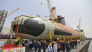 The Indian Navy's first Scorpene submarine (Reuters/Shailesh Andrade)