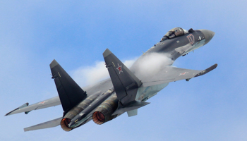 A Sukhoi SU-35 fighter aircraft (Reuters/Pascal Rossignol)