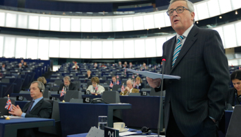 European Commission President Jean-Claude Juncker addresses the European Parliament in Strasbourg, France (Reuters/Vincent Kessler)