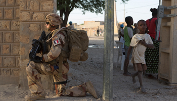 A French soldier from Operation Barkhane patrols in Timbuktu (Reuters/Joe Penney)