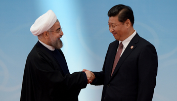 Iran's President Hassan Rouhani with China's President Xi Jinping (Reuters/Mark Ralston)