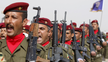 Iraqi army graduation ceremony in Baghdad (Reuters/Ahmed Saad)