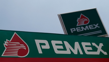 The logo of Mexican petroleum company Pemex is seen at its gas station in Mexico City (Reuters/Edgard Garrido)