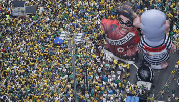 Protesters in Sao Paulo, Brazil (Reuters/Paulo Whitaker)