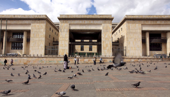 View of the Palace of Justice, which houses Colombia's Constitutional Court, seen from Bolivar Square, Bogota (Reuters/Jose Miguel Gomez)