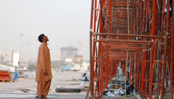 An Indian labourer in Riyadh (Reuters/Faisal Al Nasser)