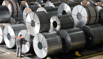 Steel rolls at German steel company Salzgitter AG in Salzgitter, Lower Saxony (Reuters/Fabian Bimmer)