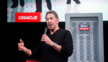 Oracle Corp Executive Chairman Larry Ellison introduces the Oracle Database In-Memory during a launch event at the company's headquarters in Redwood Shores, California (Reuters/Noah Berger)