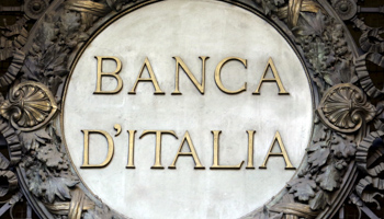 The Banca D'Italia logo at the headquarters in Milan (Reuters/Stefano Rellandini/Files)