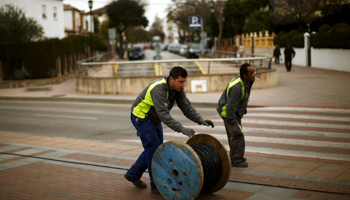 A worker in Ronda, southern Spain (Reuters/Jon Nazca)