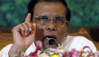 President Maithripala Sirisena (Reuters/Dinuka Liyanawatte)