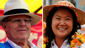 Peru's presidential candidates, left to right, Pedro Pablo Kuczynski and Keiko Fujimori (Reuters/Mariana Bazo)