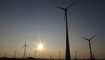 Power-generating wind turbines near Ludwigsburg, northern Germany (Reuters/Fabrizio Bensch)