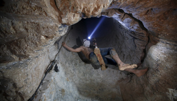 Smuggling tunnel, Egypt-Gaza border (Reuters/Mohammed Salem)