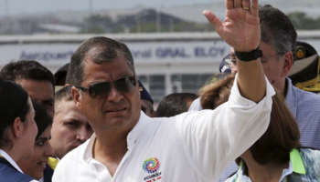 Ecuador's President Rafael Correa (Reuters/Henry Romero)