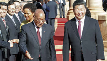 Presidents Jacob Zuma and Xi Jinping in South Africa's capital Pretoria (Reuters/Sydney Seshibedi)