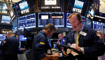 Traders work on the floor of the New York Stock Exchange (Reuters/Brendan McDermid)