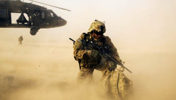 A U.S. soldier near Jalalabad in the Nangarhar province of Afghanistan (Reuters/Lucas Jackson)