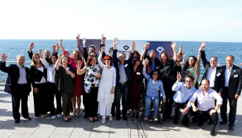 Local election candidates and activists for Lebanon's Beirut Madinati movement (Reuters/Mohamed Azakir)