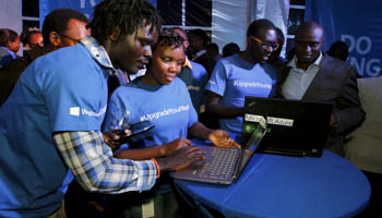 Delegates at a Microsoft convention in Nairobi, Kenya (Reuters/Thomas Mukoya)