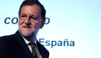Spain's Prime Minister Mariano Rajoy attends an event in Madrid, Spain (Reuters/Andrea Comas)