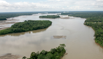 An aerial view of the River Napo located at the Yasuni National Park (Reuters/Guillermo Granja)