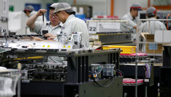 A printed circuit board assembly factory in Singapore (Reuters/Edgar Su)