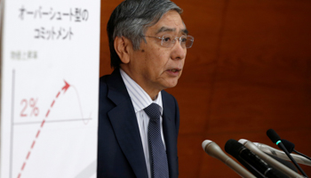 Bank of Japan Governor, Haruhiko Kuroda (Reuters/Toru Hanai)