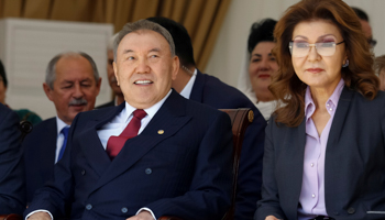 President Nursultan Nazarbayev and his daughter Dariga (Reuters/Shamil Zhumatov)