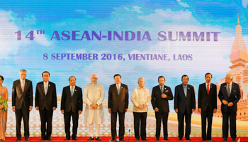 ASEAN leaders and India’s Prime Minister Narendra Modi at the 2016 ASEAN-India Summit (Reuters/Soe Zeya Tun)