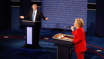 Republican US presidential nominee Donald Trump and Democratic US presidential nominee Hillary Clinton (Reuters/Rick Wilking)