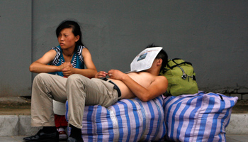 Migrant workers in Beijing (Reuters/David Gray)