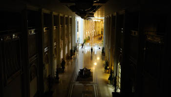 Rixos hotel during a power cut, Tripoli (Reuters/Paul Hackett)