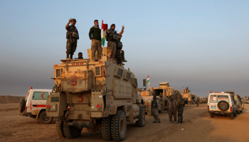 Peshmerga forces in Bashiqa, east of Mosul (Reuters/Azad Lashkari)