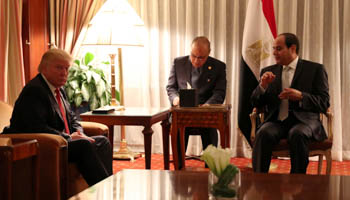 US President-elect Donald Trump with Egyptian President Abdel Fatah el-Sisi(Reuters/Carlo Allegri)