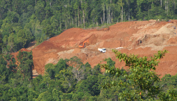 A nickel ore mine in the forests on Halmahera island, Indonesia (Reuters/Neil Chatterjee)