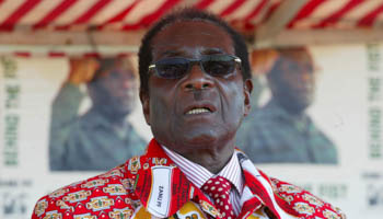 President Robert Mugabe in Chitungwiza, Zimbabwe (Reuters/Philimon Bulawayo)