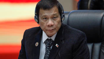 Philippines President Rodrigo Duterte attends the ASEAN Summit in Vientiane, Laos (Reuters/Soe Zeya Tun)