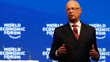 Klaus Schwab, WEF Executive Chairman and founder at the Crystal Awards ceremony (Reuters/Ruben Sprich)