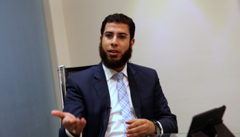 Nader Bakar, spokesman of Egypt's Salafi al-Nour party (Reuters/Asmaa Waguih)