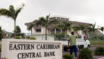 The Eastern Caribbean Central Bank in Basseterre, St Kitts and Nevis (Reuters/Eduardo Munoz)