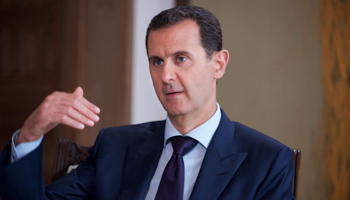 Syrian President Bashar al-Assad speaks (Reuters)