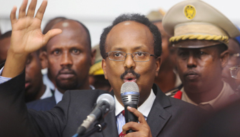 Somalia's newly elected President Mohamed Abdullahi ‘Farmajo’ in Mogadishu (Reuters/Feisal Omar)