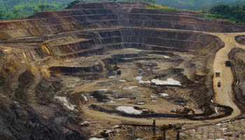 Excavators and drillers at work in an open pit at Tenke Fungurume, a copper and cobalt mine 68 miles northwest of Lubumbashi in Congo's copper-producing south (Reuters/Reuters Staff)