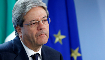 Italy's Prime Minister Paolo Gentiloni during a 2016 European Union leaders summit in Brussels (Reuters/Francois Lenoir)