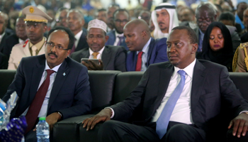 Kenyan President Uhuru Kenyatta and Somali President Mohamed Abdullahi 'Farmajo' (Reuters/Feisal Omar)