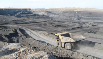 The Ukhaa Khudag open coal mine, which is part of the huge Tavan Tolgoi deposit, in the Gobi desert (Reuters/David Stanway)